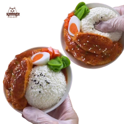 Realistic Chicken Wings Rice Taba Squishy Squeezable Stress Relief Sensory Fidget Toy