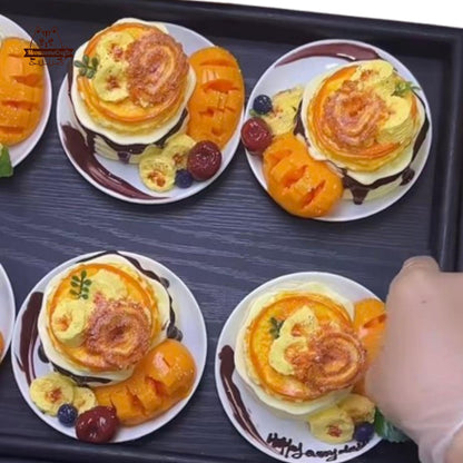 Soft Mango Cinnamon Roll Food Squishy Squeezable Stress Relief Sensory Fidget Toy