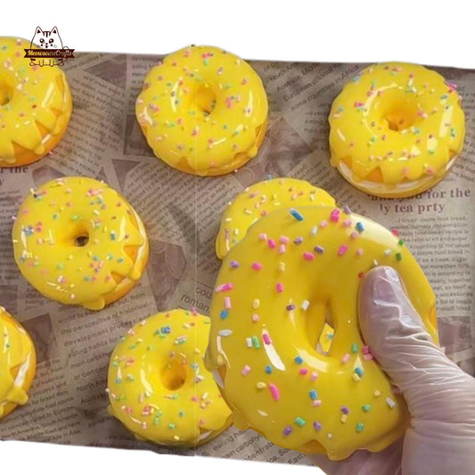 Kawaii Donut Food Squishy Squeezable Stress Relief Sensory Fidget Toy
