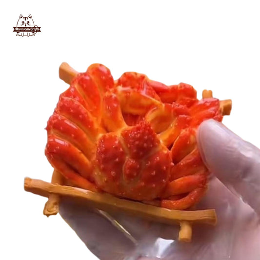 Realistic Crabs Food Squishy Squeezable Stress Relief Sensory Fidget Toy