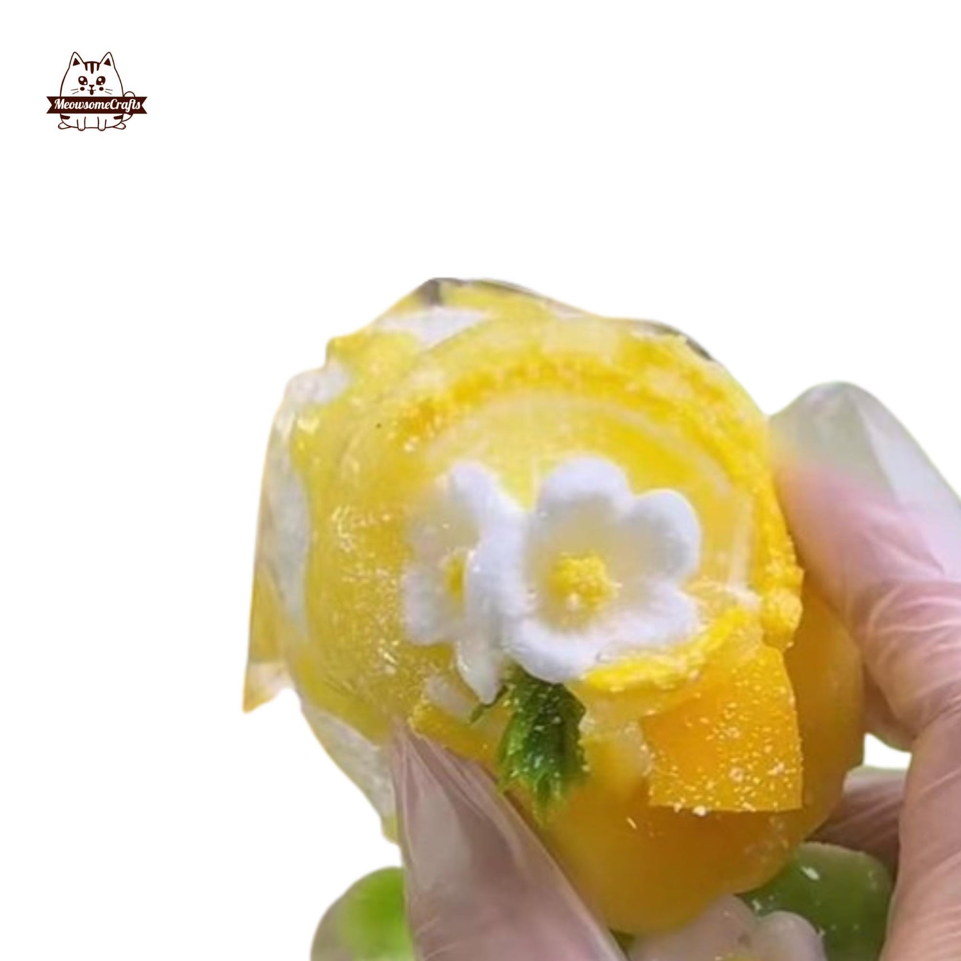 Handmade Grape Mango Cake Food Taba Squishy Squeezable Stress Relief Fidget Toys