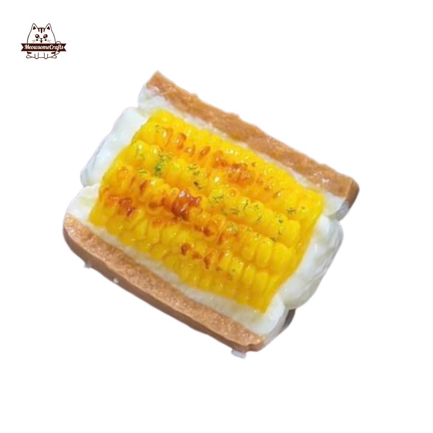 Realistic Corn Bread Squishy Toy Stress Relief Slow Rising Fidget Toy