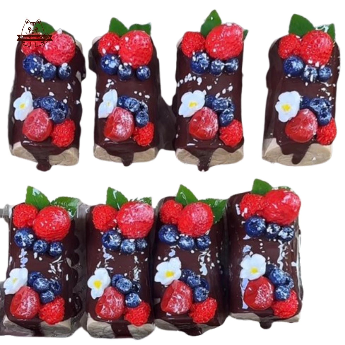 Realistic Taba Chocolate Cake Squishy Squeezable Stress Relief Sensory Fidget Toys