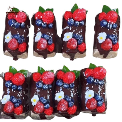 Realistic Taba Chocolate Cake Squishy Squeezable Stress Relief Sensory Fidget Toys