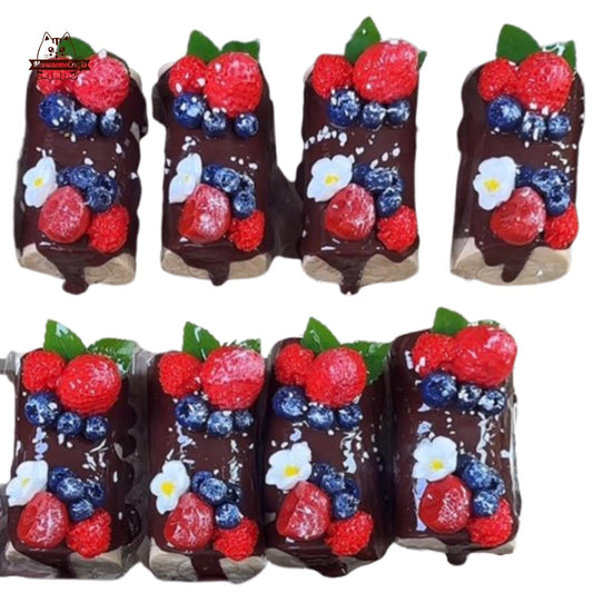 Realistic Taba Chocolate Cake Squishy Squeezable Stress Relief Sensory Fidget Toys