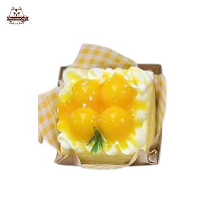 Realistic Lychee Cake Taba Squishy Slow Rising Stress Relief Fidget Toy Gift