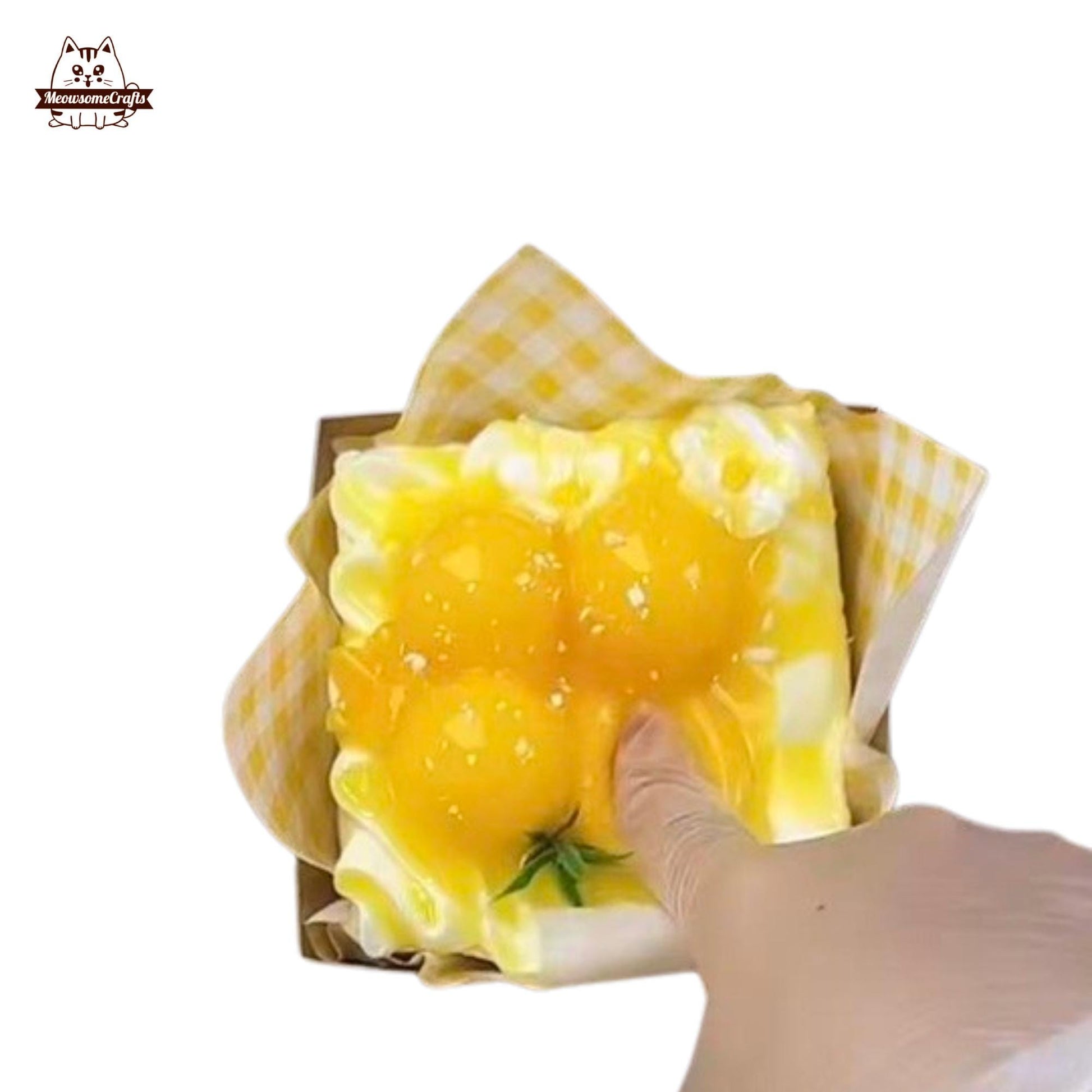 Realistic Lychee Cake Taba Squishy Slow Rising Stress Relief Fidget Toy Gift