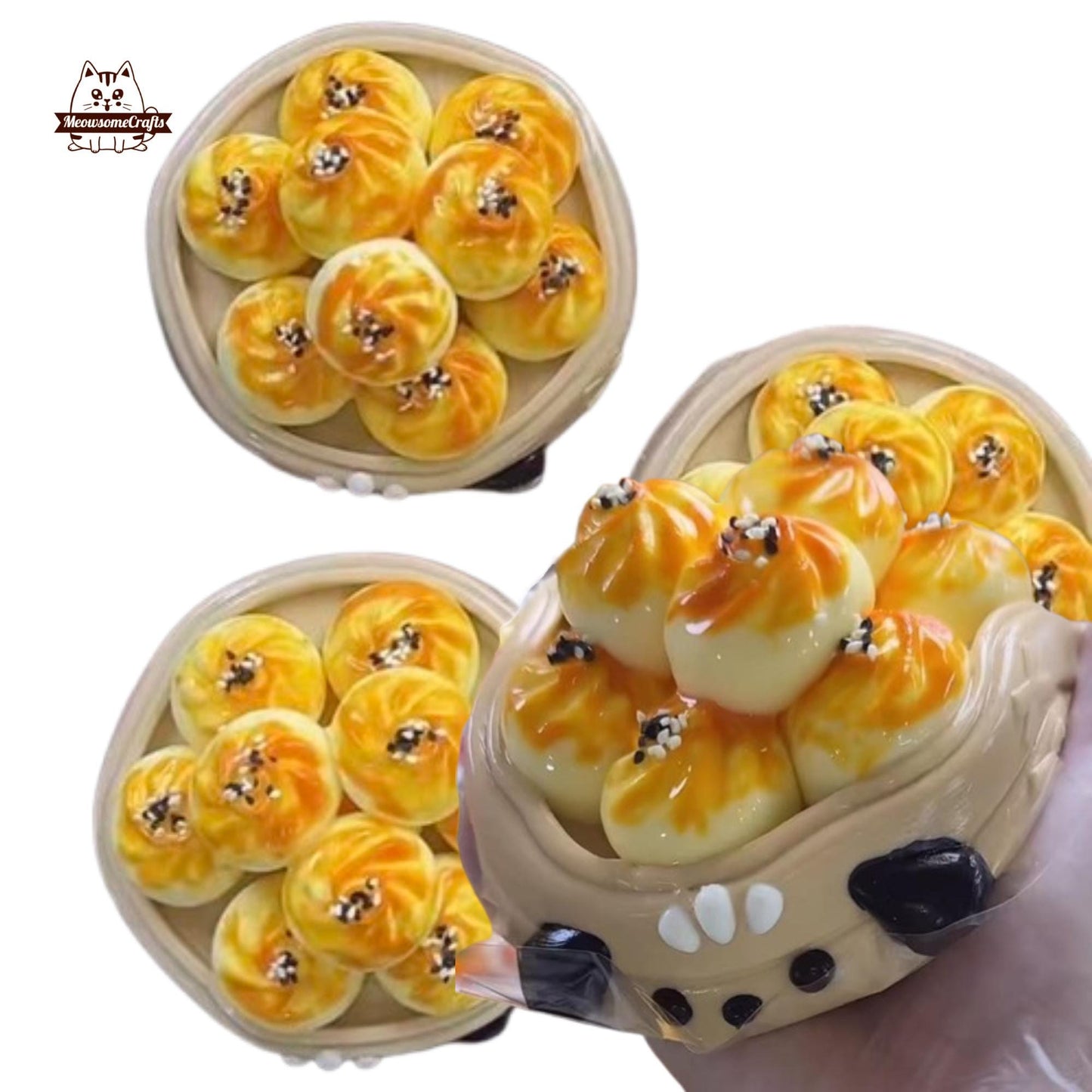 Soup Dumplings Xiaolongbao Food Taba Squishy Slow Rising Stress Relief Fidget Toy