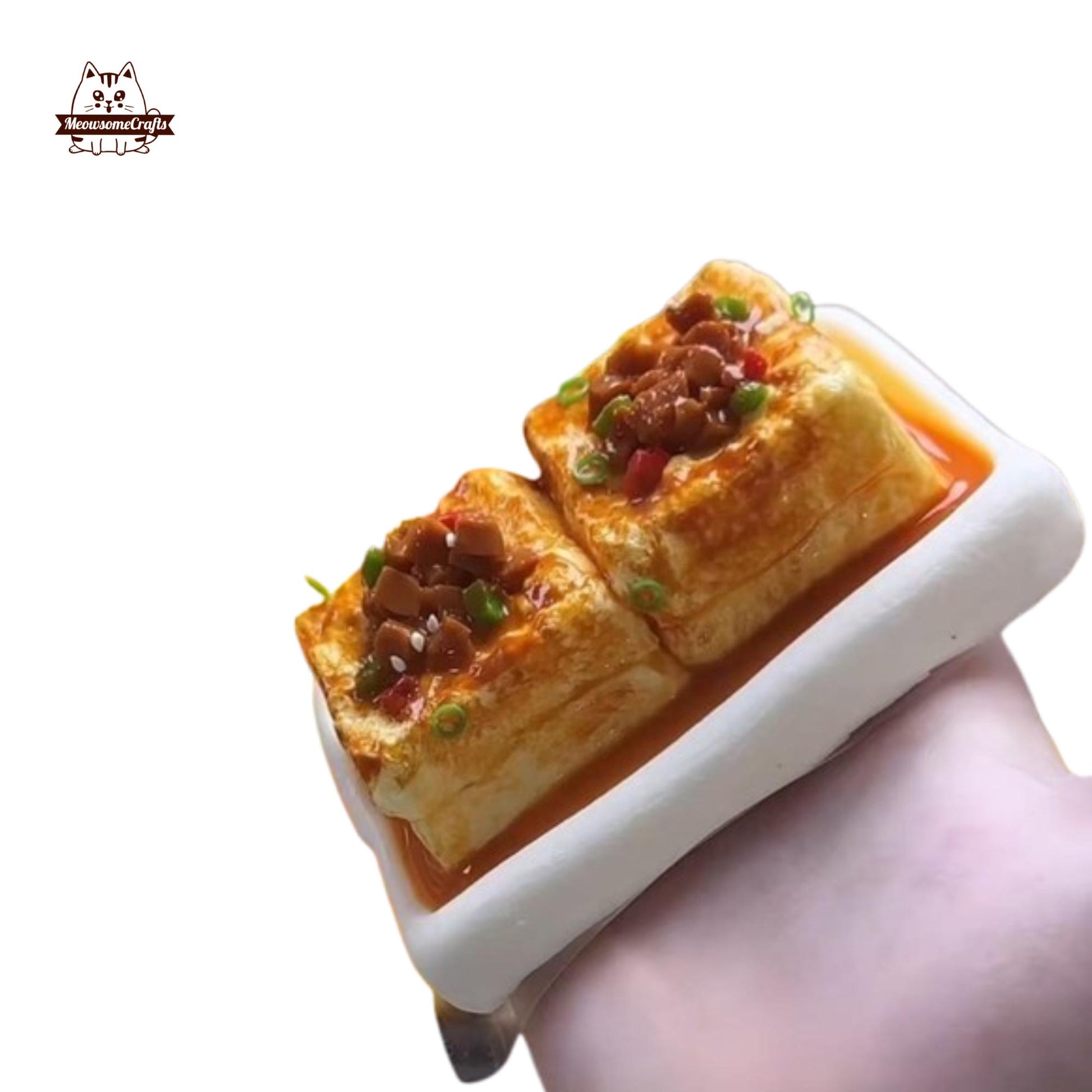 Realistic Taba Tofu Squishy Food Squishy Squeezable Stress Relief Sensory Fidget Toy
