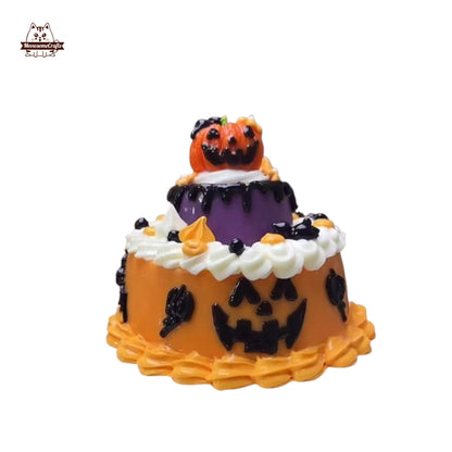 Halloween Pumpkin Cake Food Squishy Squeezable Stress Relief Sensory Fidget Toy