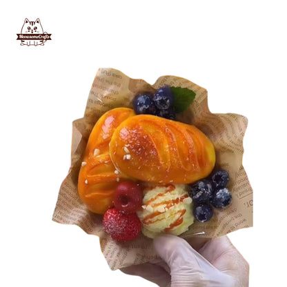 Bakery Fruit Dessert Food Squishy Squeezable Stress Relief Sensory Taba Fidget Toys