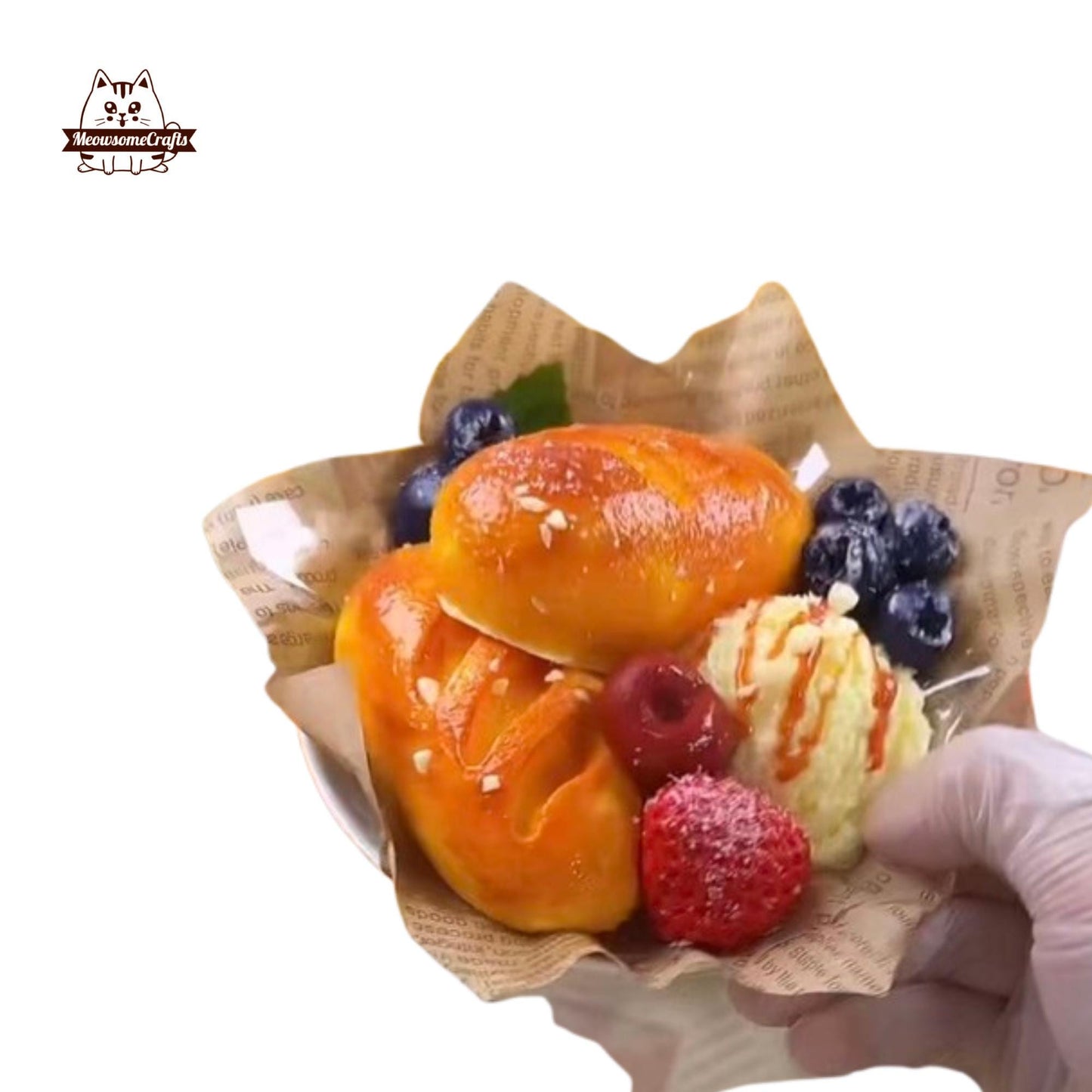 Bakery Fruit Dessert Food Squishy Squeezable Stress Relief Sensory Taba Fidget Toys