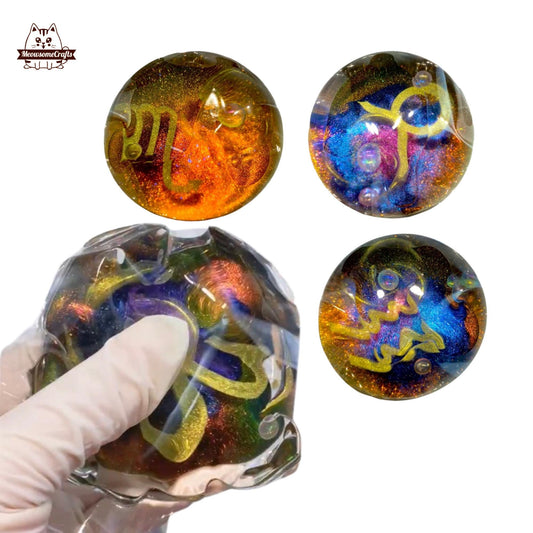 Cute Seal Taba Squishy Keychain Squeezable Stress Relief Sensory Fidget Toy