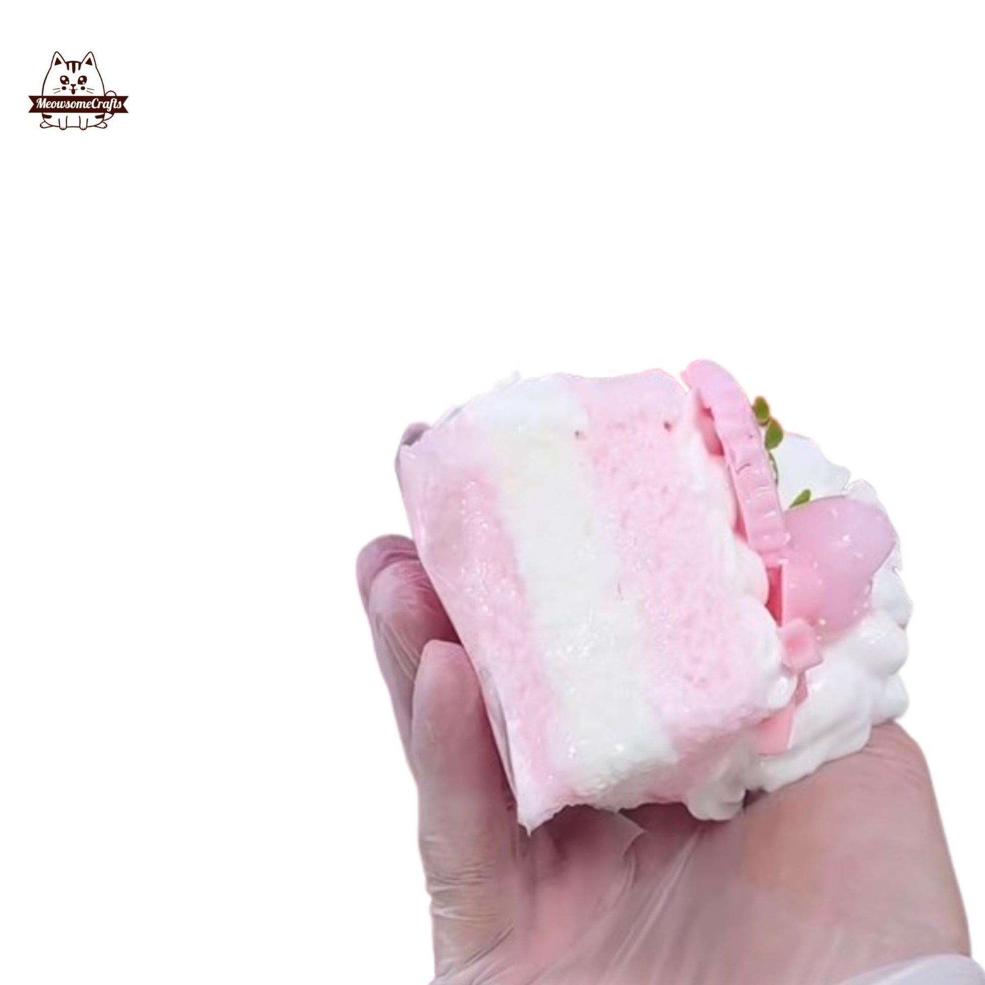 Cute Rabbit on the Toast Cake Squishy Squeezable Stress Relief Sensory Fidget Toy