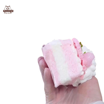 Cute Rabbit on the Toast Cake Squishy Squeezable Stress Relief Sensory Fidget Toy