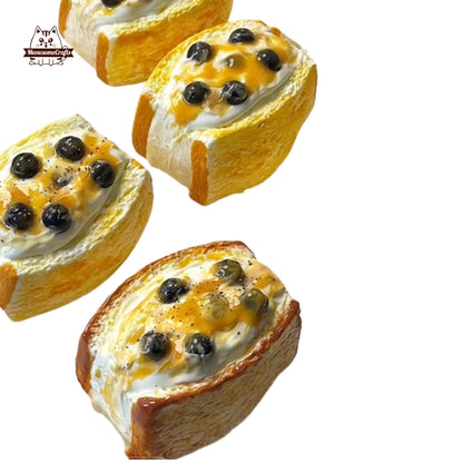 Realistic Bubble Milk Tea Toast Dessert Food Squishy Squeezable Stress Relief Sensory Fidget Toy