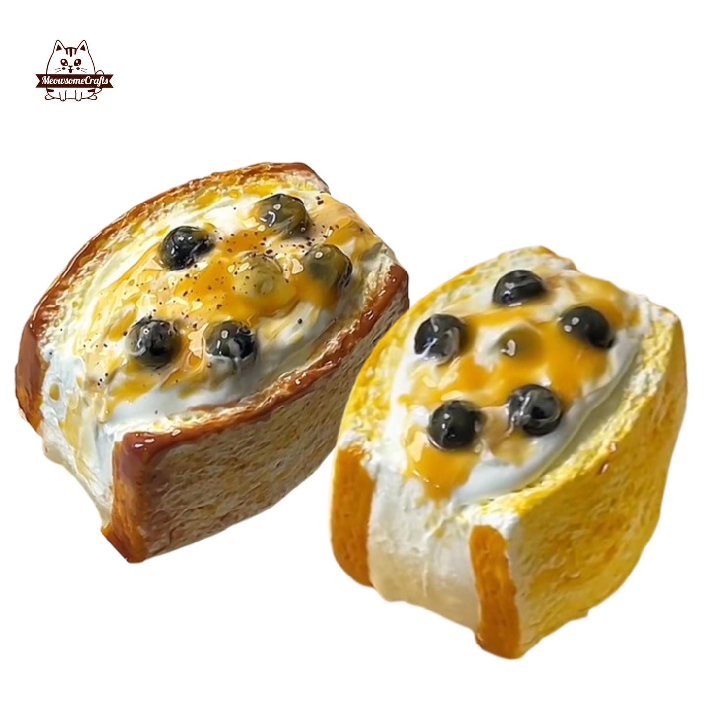 Realistic Bubble Milk Tea Toast Dessert Food Squishy Squeezable Stress Relief Sensory Fidget Toy