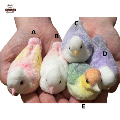 Handmade Furry Bird Squishy Squeezable Stress Relief Sensory Fidget Toy