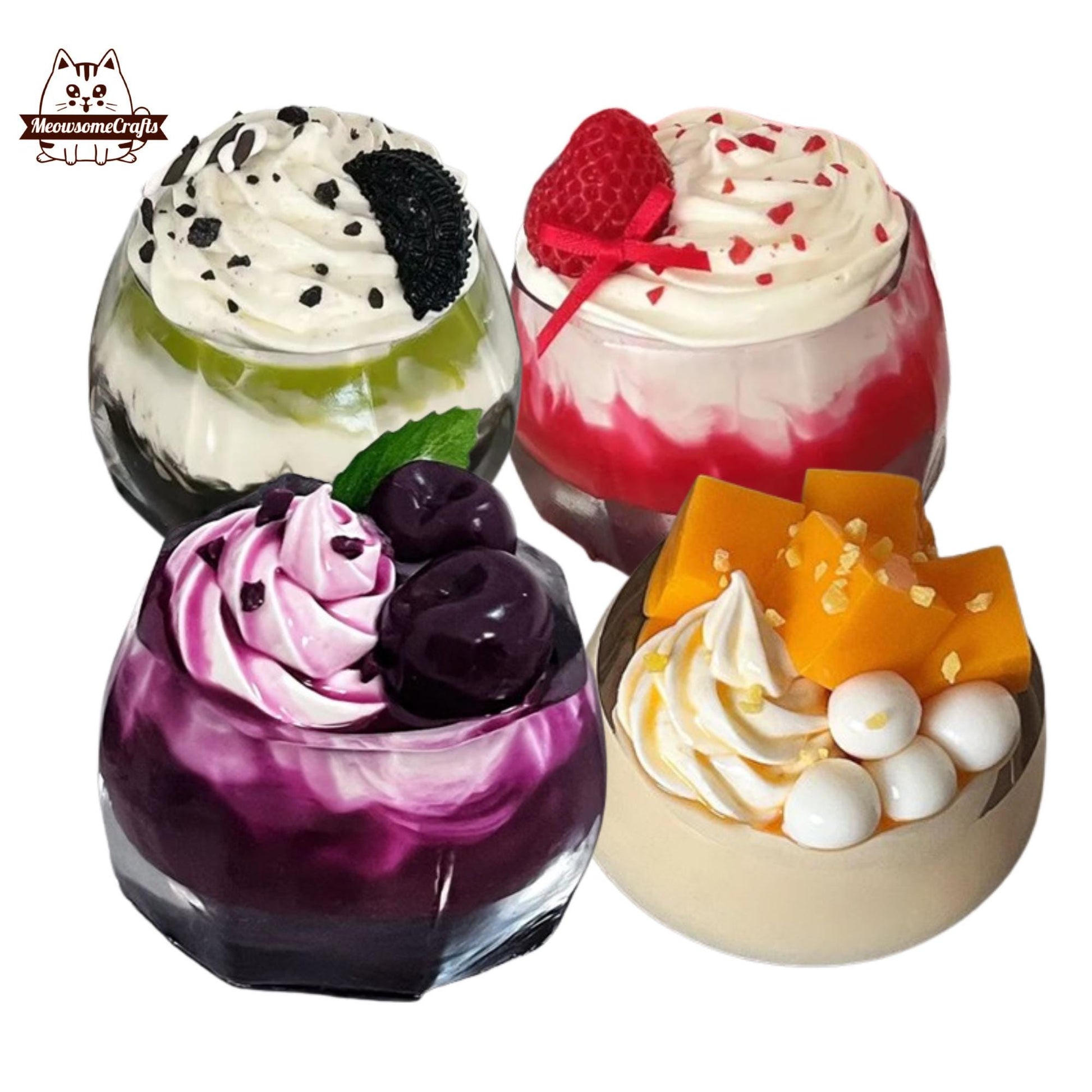 Blueberry Strawberry Mango Fruit Dessert Taba Squishy Kawaii Stress Relief Fidget Gift