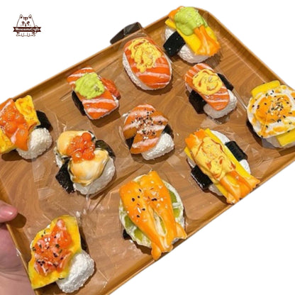 Realistic Sushi Squishy Set Nigiri Slow Rising Stress Toy Food Decor Fidget Toy
