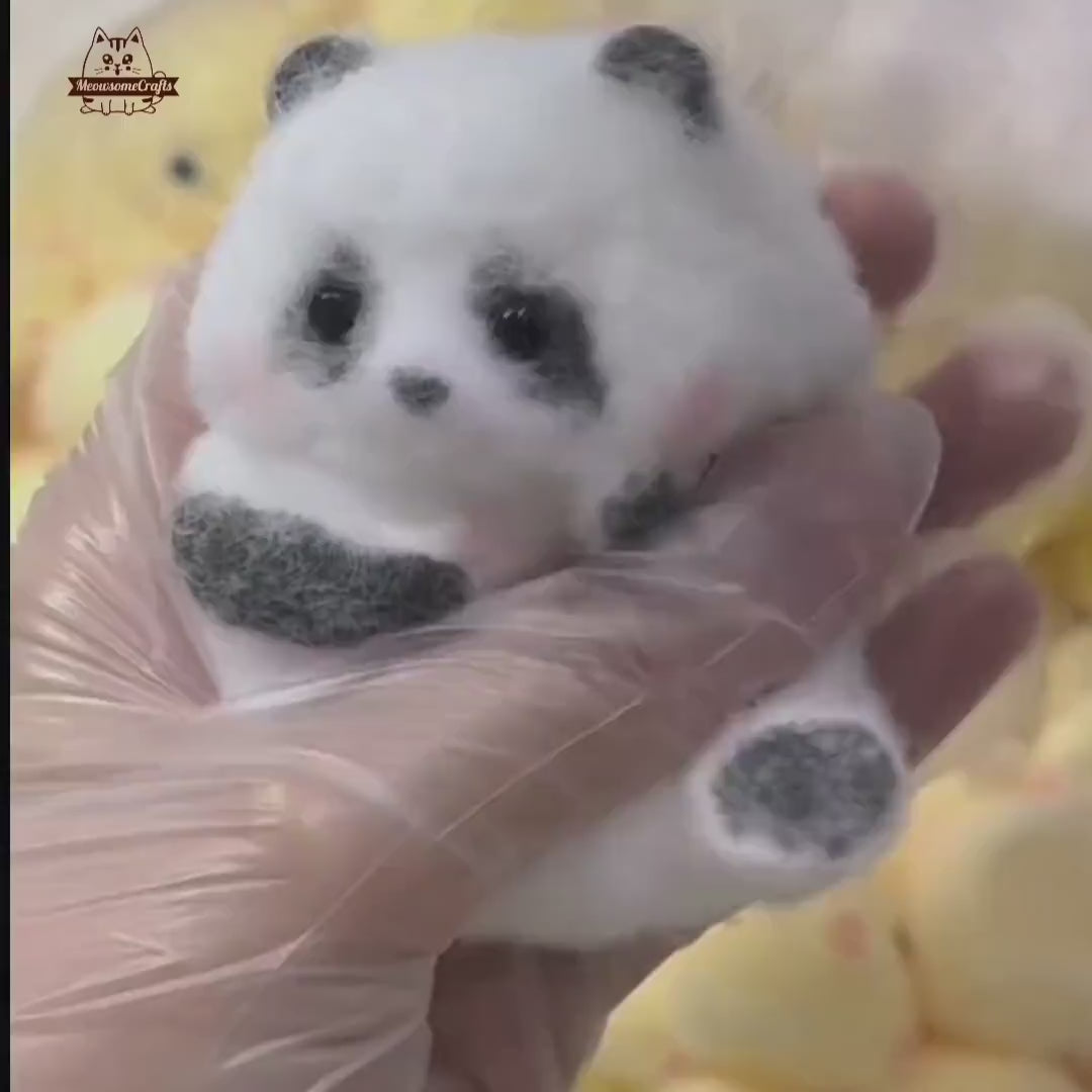 Baby Panda Furry Squishy Squeezable Anxiety Stress Relief Sensory Fidget Toy