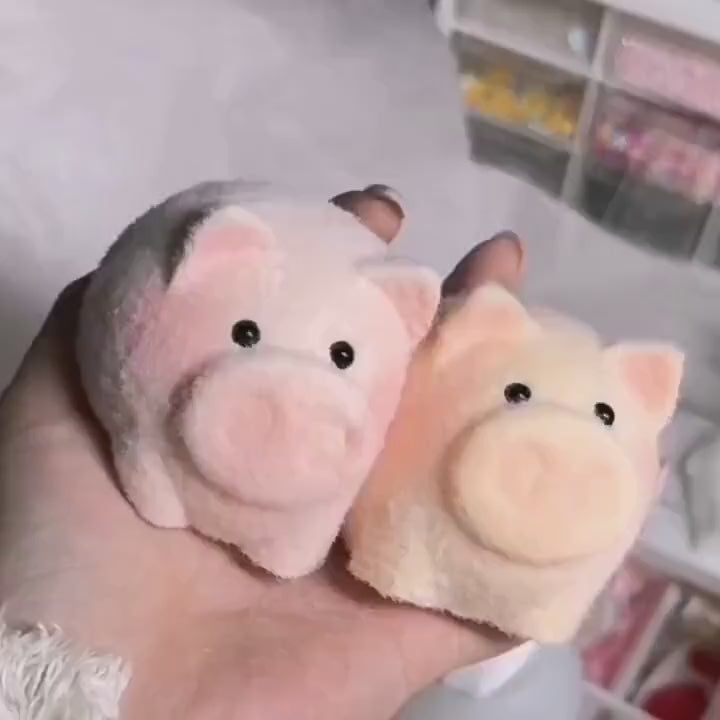 Furry Pig Squishy Squeezable Anxiety Stress Relief Sensory Fidget Toy