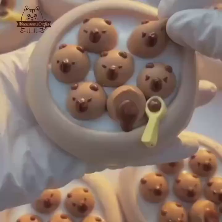 Cute Taba Capybara Squishy Bowl Squeezable Anxiety Stress Relief Sensory  Handmade Fidget Toy
