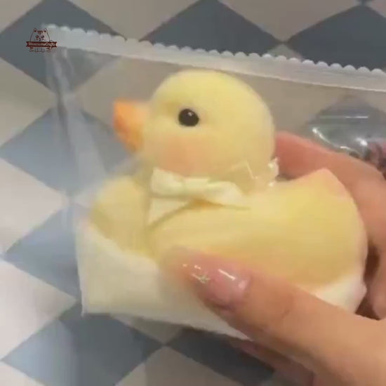 Furry Baby Duckling Squishy Squeezable Anxiety Stress Relief Sensory Fidget Toy