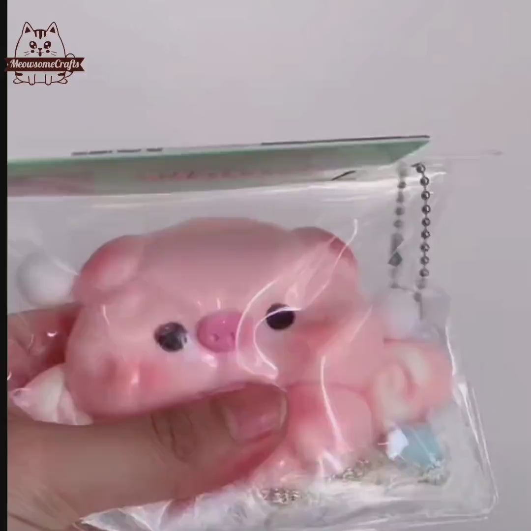 Furry Baby Angel Pig Squishy Squeezable Anxiety Stress Relief Sensory Fidget Toy