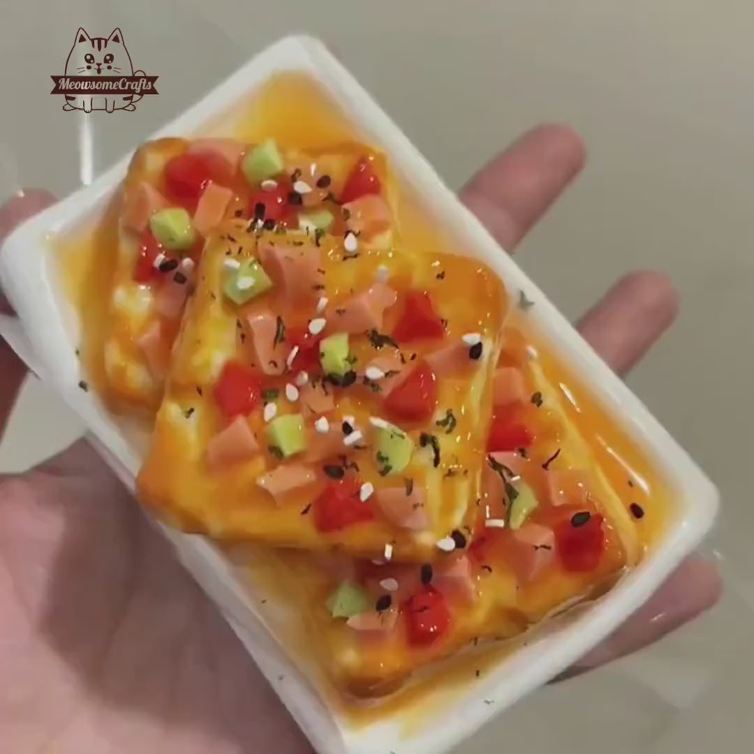 Tofu Food Squishy Squeezable Anxiety Stress Relief Sensory Fidget Toys