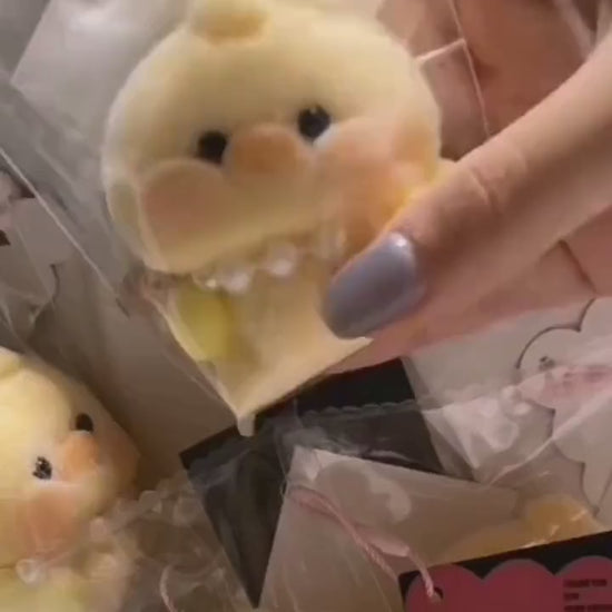 Furry Baby Chick Squishy Squeezable Anxiety Stress Relief Sensory Fidget Toy