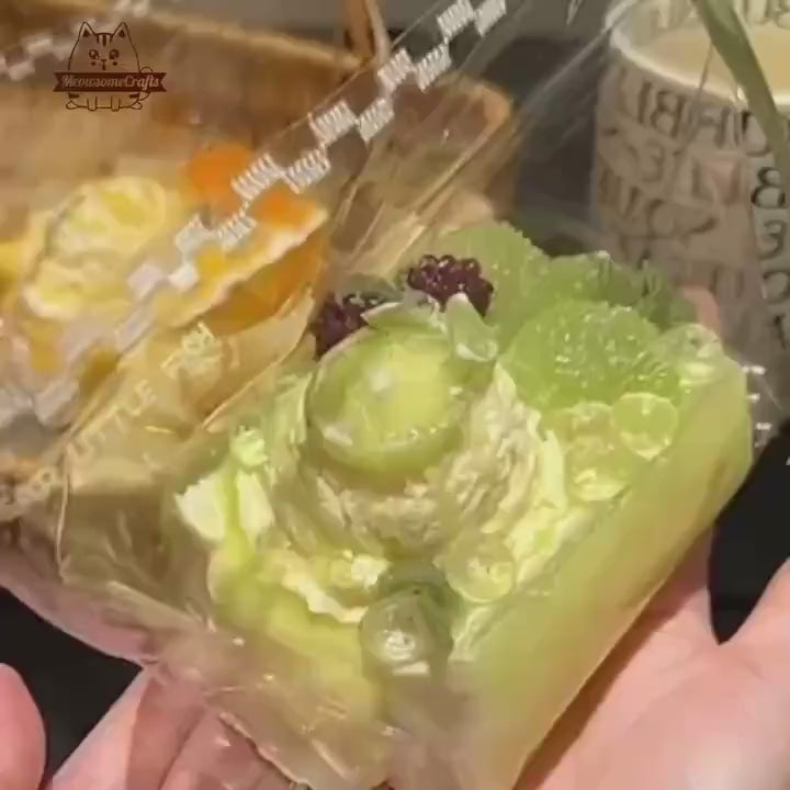 Cute Taba Squishy Ice Cream Lime Fruit Food Squeezable Anxiety Stress Relief Sensory Fidget Toys