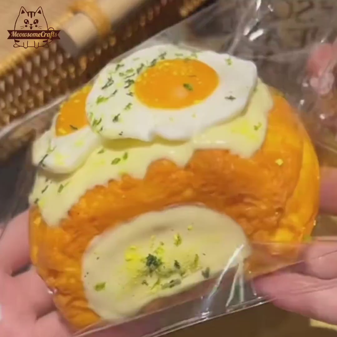 Handmade Cheeseburgers Food Taba Squishy Squeezable Anxiety Stress Relief Sensory Fidget Toy